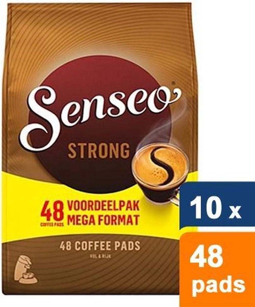 Senseo Strong Koffiepads - 10 x 48 stuks Senseo Strong Koffiepads - 10 X 48 Stuks -Lavazza Winkel