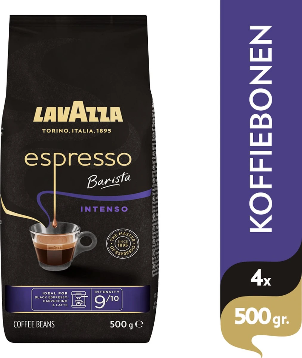 Lavazza Espresso Barista Intenso koffiebonen - 500 gram x4 Lavazza Espresso Barista Intenso Koffiebonen - 500 Gram X4 -Lavazza Winkel