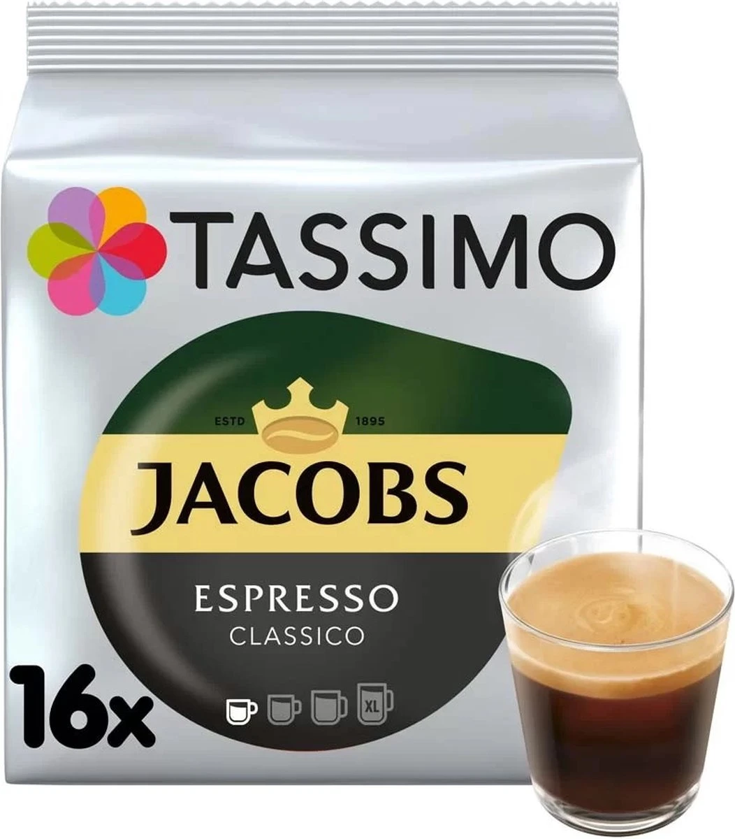 Tassimo - Jacobs Espresso Classico - 16 T-Discs Tassimo - Jacobs Espresso Classico - 16 T-Discs -Lavazza Winkel