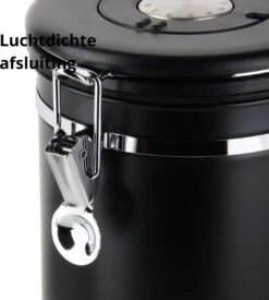 Castagnola Koffie Bewaarbus - Luchtdicht Met CO2 Uitlaat - Voor 600 Gram Koffiebonen - Koffieblik Matzwart Voorraadbussen - Voorraadbus - 1.8L 4 Castagnola Koffie Bewaarbus - Luchtdicht Met CO2 Uitlaat - Voor 600 Gram Koffiebonen - Koffieblik Matzwart Voorraadbussen - Voorraadbus - 1.8L -Lavazza Winkel 1077x1200
