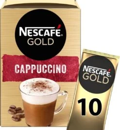 Nescafé Gold Cappuccino Oploskoffie - Ongezoet - 6 Doosjes à 10 Zakjes -Lavazza Winkel 1110x1200