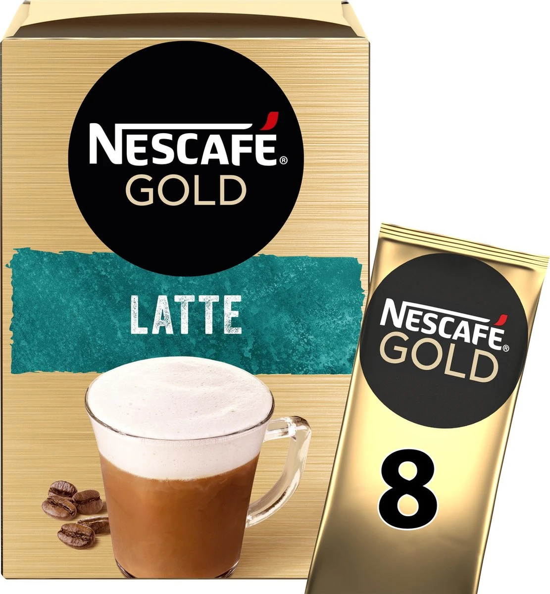 Nescafé Gold Latte Macchiato oploskoffie - 6 doosjes à 8 zakjes Nescafé Gold Latte Macchiato Oploskoffie - 6 Doosjes à 8 Zakjes -Lavazza Winkel 1111x1200 2
