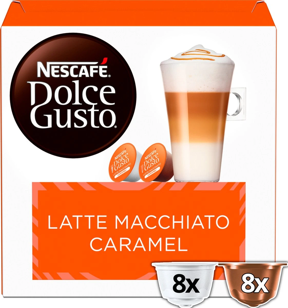 Nescafé Dolce Gusto Caramel Macchiato capsules - 48 koffiecups Nescafé Dolce Gusto Caramel Macchiato Capsules - 48 Koffiecups -Lavazza Winkel 1122x1200 2