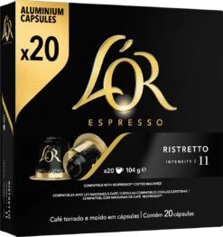 L'OR Espresso Ristretto Koffiecups - Intensiteit 11/12 - 10 X 20 Capsules 10 L'OR Espresso Ristretto Koffiecups - Intensiteit 11/12 - 10 X 20 Capsules -Lavazza Winkel 1129x1200 1