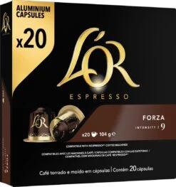 L'OR Espresso Forza Koffiecups - Intensiteit 9/12 - 10 X 20 Capsules -Lavazza Winkel 1129x1200 2