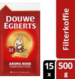 Douwe Egberts Aroma Rood Filterkoffie - 15 X 500 Gram -Lavazza Winkel 1132x1200