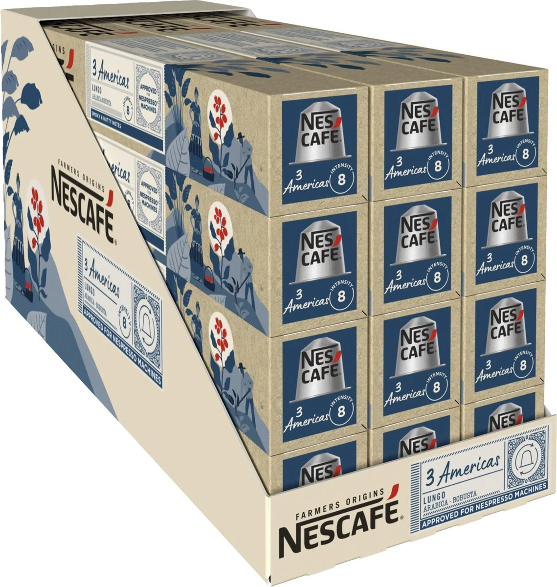 Nescafé Farmers Origins 3 Americas Lungo capsules - 120 koffiecups Nescafé Farmers Origins 3 Americas Lungo Capsules - 120 Koffiecups -Lavazza Winkel 1139x1200 6