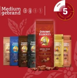 Douwe Egberts Aroma Rood Koffiebonen - 6 X 500 Gram -Lavazza Winkel 1181x1200