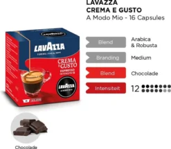 LAVAZZA A Modo Mio Crema E Gusto – 16 Cups -Lavazza Winkel 1200x1043 1