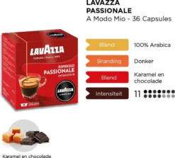 Lavazza A Modo Mio Passionale 36 Stuks -Lavazza Winkel 1200x1085