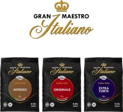 Gran Maestro Italiano – Extra Forte - Koffiepads - Senseo Compatibel Pads – Krachtig En Karakteristiek - 6 X 36 Pads -Lavazza Winkel 1200x1094