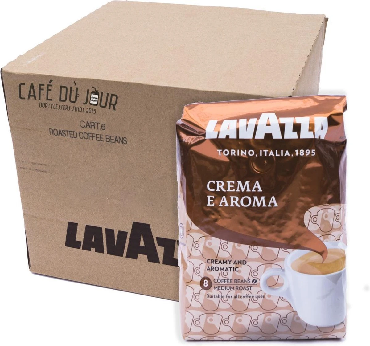 Lavazza Crema e Aroma Koffiebonen - 6 x 1 kg Lavazza Crema E Aroma Koffiebonen - 6 X 1 Kg -Lavazza Winkel