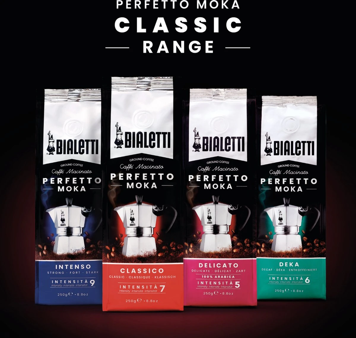 Bialetti Moka Hazelnut gemalen koffie - 4x 250 gram Bialetti Moka Hazelnut Gemalen Koffie - 4x 250 Gram -Lavazza Winkel 1200x1139 1