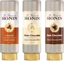 Monin Dessert Topping Dark Chocolate - 50 Cl -Lavazza Winkel 1200x1146