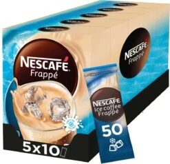 Nescafé Frappé Oploskoffie - 5 Doosjes à 10 Zakjes 5 Nescafé Frappé Oploskoffie - 5 Doosjes à 10 Zakjes -Lavazza Winkel 1200x1156