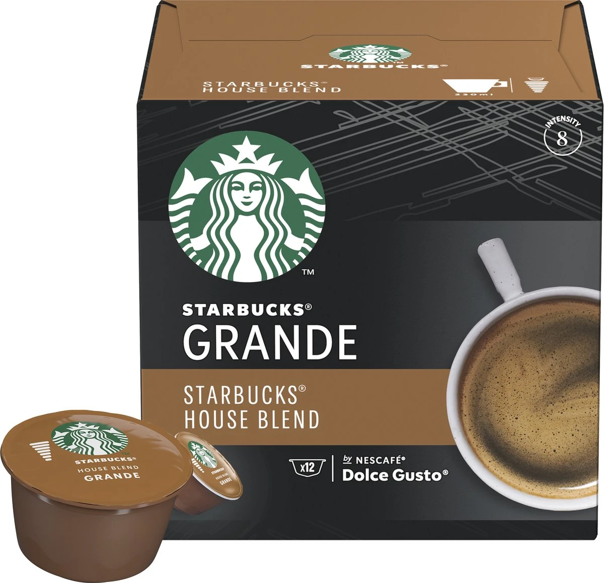 Starbucks by Dolce Gusto House Blend Medium Roast capsules - 36 koffiecups Starbucks By Dolce Gusto House Blend Medium Roast Capsules - 36 Koffiecups -Lavazza Winkel 1200x1158 7