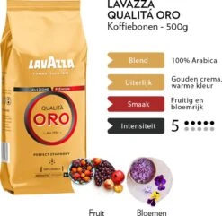 Lavazza Qualita Oro Koffiebonen - 500 Gram X4 -Lavazza Winkel 1200x1170 2