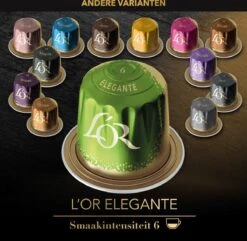 L'OR Lungo Elegante Koffiecups - Intensiteit 6/12 - 10 X 20 Capsules 12 L'OR Lungo Elegante Koffiecups - Intensiteit 6/12 - 10 X 20 Capsules -Lavazza Winkel 1200x1173 14