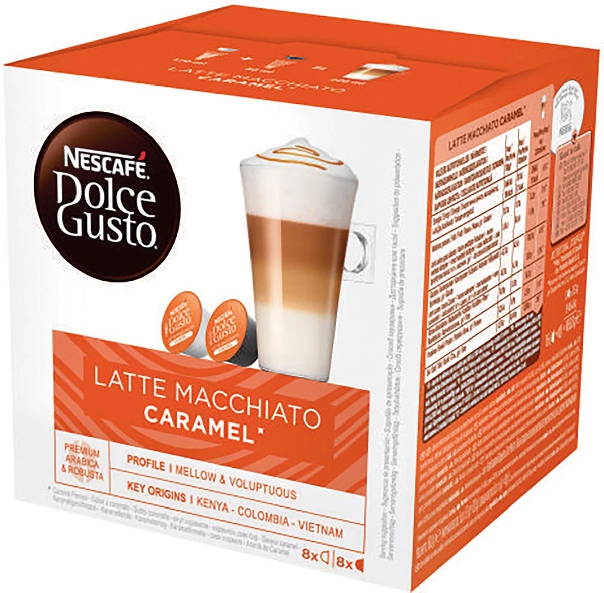 Nescafé Dolce Gusto Caramel Macchiato capsules - 48 koffiecups Nescafé Dolce Gusto Caramel Macchiato Capsules - 48 Koffiecups -Lavazza Winkel 1200x1179 3