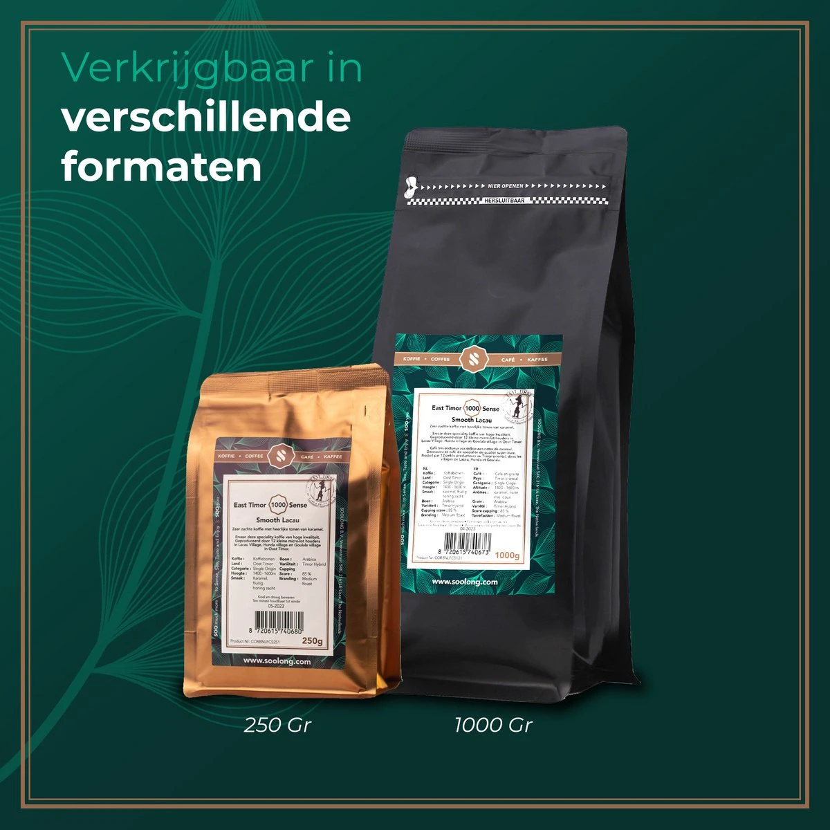 Soolong Sense Oost Timor Nr1000 Koffiebonen Smooth Lacau - Speciality koffie Arabica medium roast met rijke kruidige smaak met heerlijke ondertonen van Karamel - Zak 250gram Soolong Sense Oost Timor Nr1000 Koffiebonen Smooth Lacau - Speciality Koffie Arabica Medium Roast Met Rijke Kruidige Smaak Met Heerlijke Ondertonen Van Karamel - Zak 250gram -Lavazza Winkel 1200x1200 111