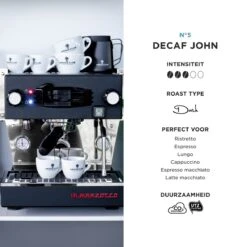 Aroma Club - Cafeïnevrije Koffiebonen 1KG - No. 5 Decaf John - Koffie Intensiteit 3/5 -Lavazza Winkel 1200x1200 152