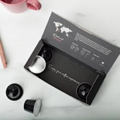 Aroma Club - Proefpakket Nespresso Compatible Capsules (100 St.) - 5 Smaken - Espresso & Lungo - 100% Aluminium Koffiecups -Lavazza Winkel 1200x1200 231