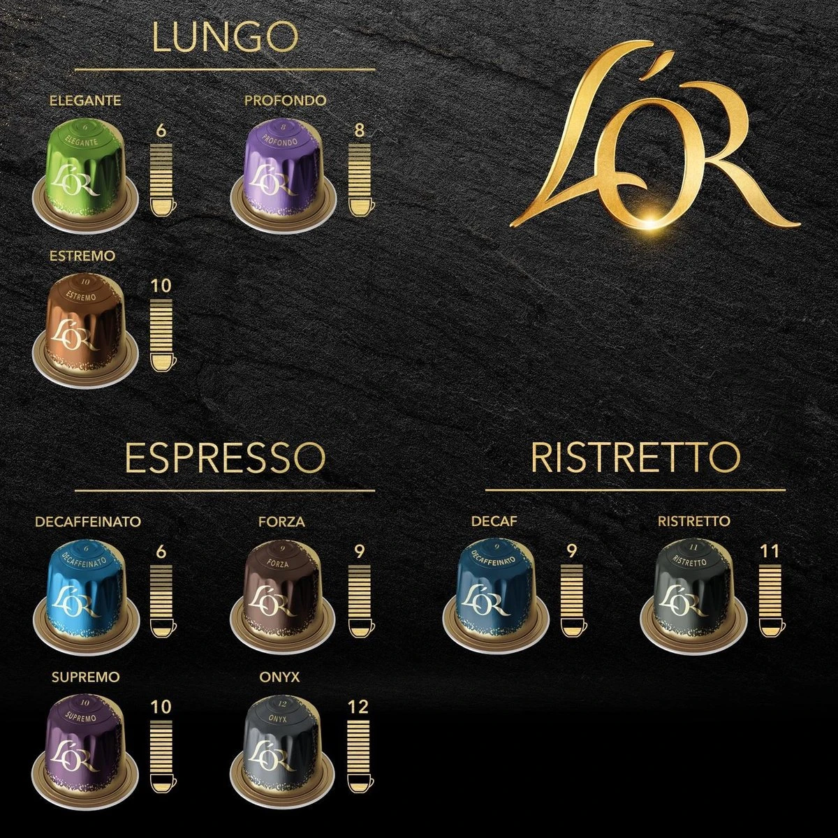 L'OR Lungo Elegante Koffiecups - Intensiteit 6/12 - 10 x 20 capsules L'OR Lungo Elegante Koffiecups - Intensiteit 6/12 - 10 X 20 Capsules -Lavazza Winkel 1200x1200 286