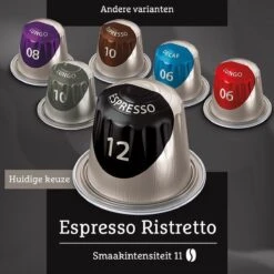 Douwe Egberts Espresso Ristretto (12) - 10 X 20 Koffiecups -Lavazza Winkel 1200x1200 304