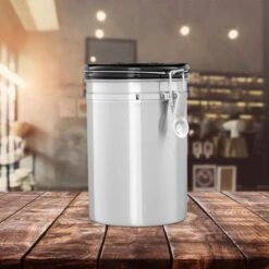 Relaxdays Voorraadbus Koffie - Koffieblik - Luchtdicht - Koffiebus - Zilver - Metaal Groot -Lavazza Winkel 1200x1200 311