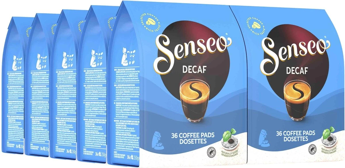 Senseo Decaf Koffiepads - 5/9 Intensiteit - 10 x 36 pads Senseo Decaf Koffiepads - 5/9 Intensiteit - 10 X 36 Pads -Lavazza Winkel 1200x584 1