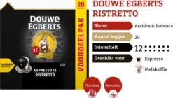 Douwe Egberts Espresso Ristretto (12) - 10 X 20 Koffiecups -Lavazza Winkel 1200x681 1