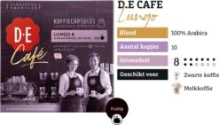 Douwe Egberts D.E Café Lungo Koffiecups - Intesiteit 8/12 - 10 X 20 Capsules -Lavazza Winkel 1200x685 2