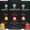 Aroma Club - Proefpakket Nespresso Compatible Capsules (100 St.) - 5 Smaken - Espresso & Lungo - 100% Aluminium Koffiecups -Lavazza Winkel 1200x749