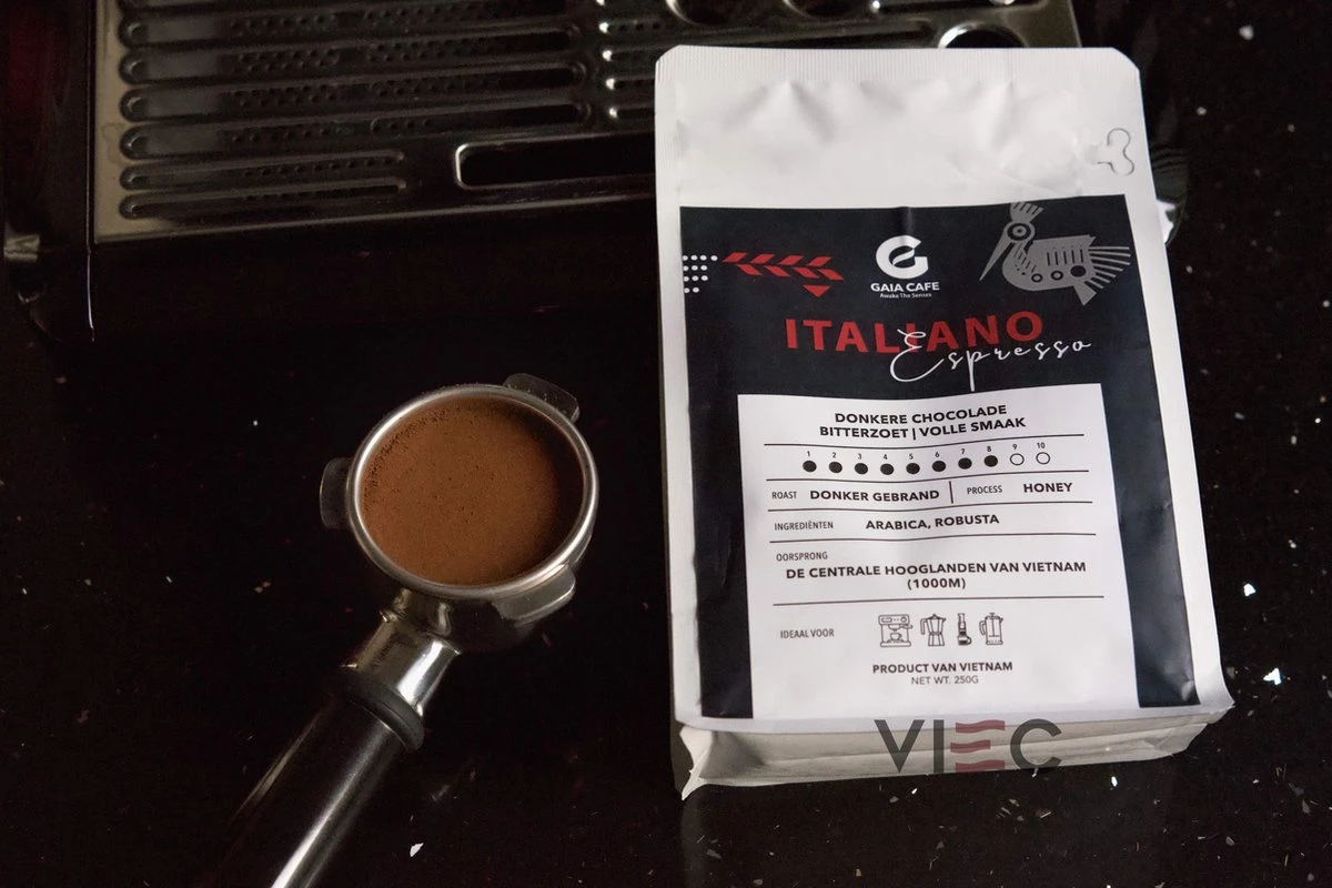 Italiano Espresso Honey Process Vietnamese Koffiebonen Aanbieding 250g GAIA Cafe Italiano Espresso Honey Process Vietnamese Koffiebonen Aanbieding 250g GAIA Cafe -Lavazza Winkel 1200x800 9