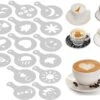 Koffie Figuurtjes Maker - Latte Art - Cacao Vormpjes - 16 Verschillende Houders - Cappuccino - Latte Macchiato - Hartjes Maker -Lavazza Winkel 1200x858