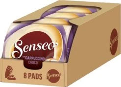 Senseo Cappuccino Choco Koffiepads - 2/9 Intensiteit - 4 X 8 Pads -Lavazza Winkel 1200x863