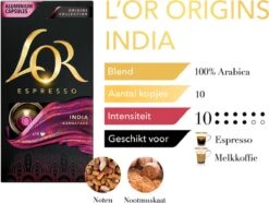 L'OR Espresso Origins India (10) - 10 X 10 Koffiecups -Lavazza Winkel 1200x902