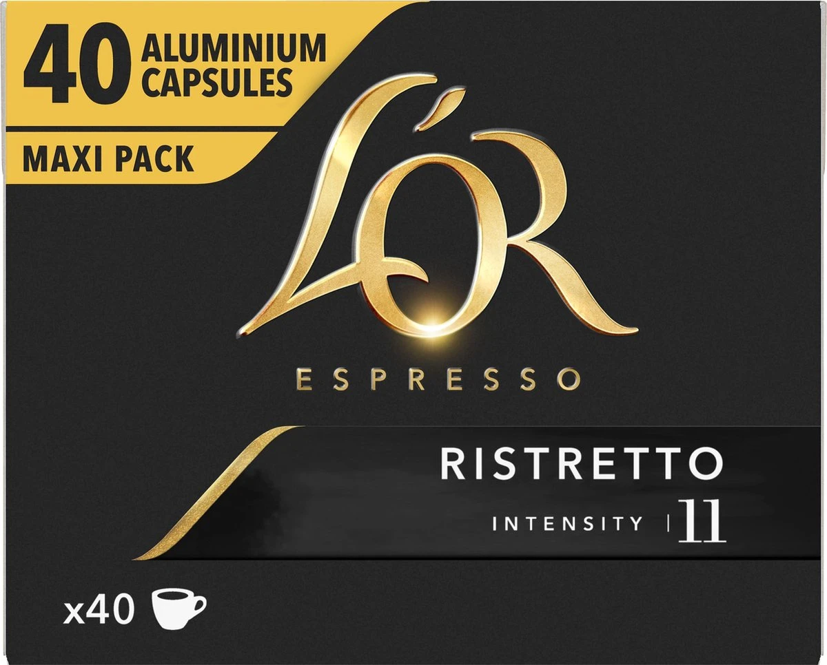 L'OR Espresso Ristretto Koffiecups - Intensiteit 11/12 - 4 x 40 Capsules L'OR Espresso Ristretto Koffiecups - Intensiteit 11/12 - 4 X 40 Capsules -Lavazza Winkel 1200x966 4