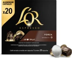 L'OR Espresso Forza Koffiecups - Intensiteit 9/12 - 10 X 20 Capsules -Lavazza Winkel 1200x968