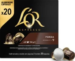 L'OR Espresso Forza Koffiecups - Intensiteit 9/12 - 10 X 20 Capsules -Lavazza Winkel 1200x975 2