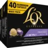 L'OR Lungo Profondo Koffiecups - Intensiteit 8/12 - 4 X 40 Capsules -Lavazza Winkel 1200x984 1