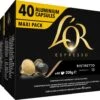 L'OR Espresso Ristretto Koffiecups - Intensiteit 11/12 - 4 X 40 Capsules 1 L'OR Espresso Ristretto Koffiecups - Intensiteit 11/12 - 4 X 40 Capsules -Lavazza Winkel 1200x984 2