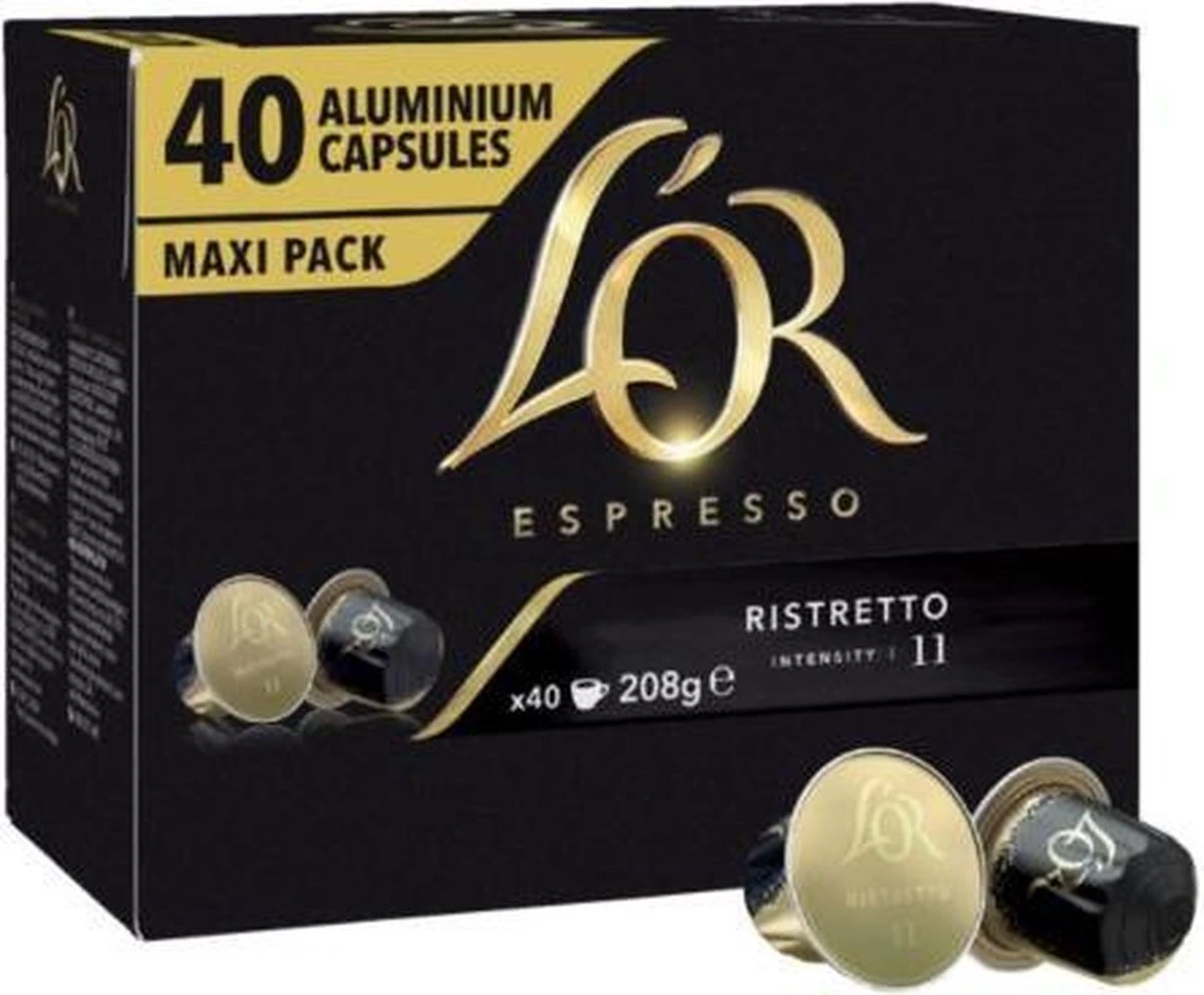 L'OR Espresso Ristretto 40 Stuks L'OR Espresso Ristretto 40 Stuks -Lavazza Winkel 1200x992 2