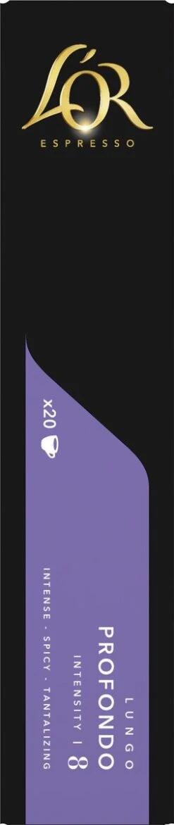 L'OR Lungo Profondo Koffiecups - Intensiteit 8/12 - 10 X 20 Capsules -Lavazza Winkel 253x1200 8