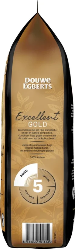 Douwe Egberts Excellent Gold Koffiebonen - 5/9 Intensiteit - 4 X 1kg -Lavazza Winkel 362x1200 1