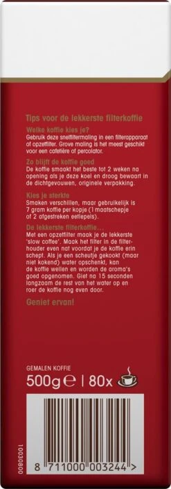 Douwe Egberts Aroma Rood Filterkoffie - 15 X 500 Gram -Lavazza Winkel 421x1200 2