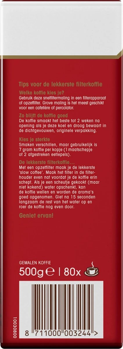 Douwe Egberts Aroma Rood Filterkoffie - Dubbelpak 6 x 1000 gram Douwe Egberts Aroma Rood Filterkoffie - Dubbelpak 6 X 1000 Gram -Lavazza Winkel