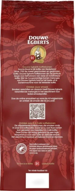 Douwe Egberts Aroma Rood Koffiebonen - 4 X 1000 Gram - Extra Grote Verpakking -Lavazza Winkel 472x1200 1