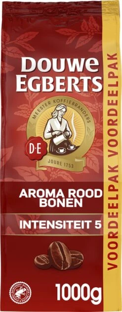 Douwe Egberts Aroma Rood Koffiebonen - 4 X 1000 Gram - Extra Grote Verpakking -Lavazza Winkel 472x1200