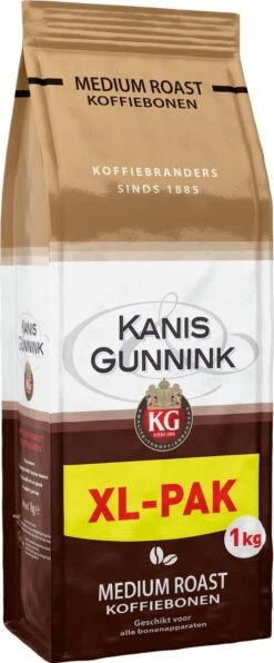 Kanis & Gunnink Medium Roast Koffiebonen - 4 X 1000 Gram - Voordeelverpakking -Lavazza Winkel 497x1200